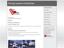 Tablet Screenshot of drivecheltenham.com